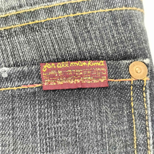 seven for all mankind USA製 フレアブラックデニムパンツ Y2K レディース US:23