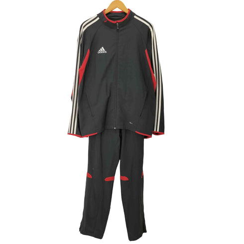 アディダス adidas CLIMA COOL 3ストライプス メッシュ切替 裾ジップ トラックパンツ ジャージ メンズ 90 175-185cm