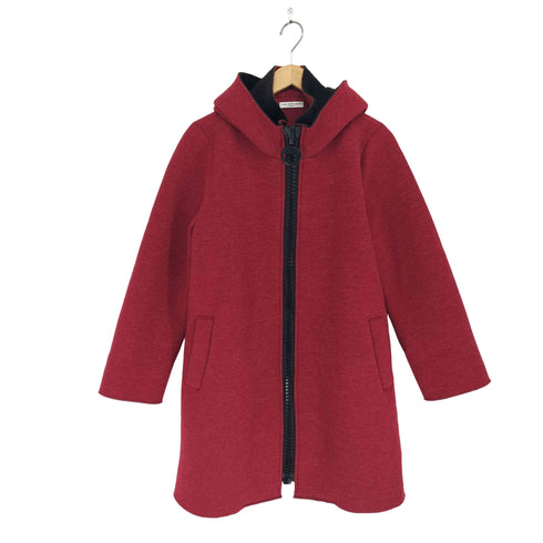 LA MONET BIG ZIP ボンディングニットコート レディース