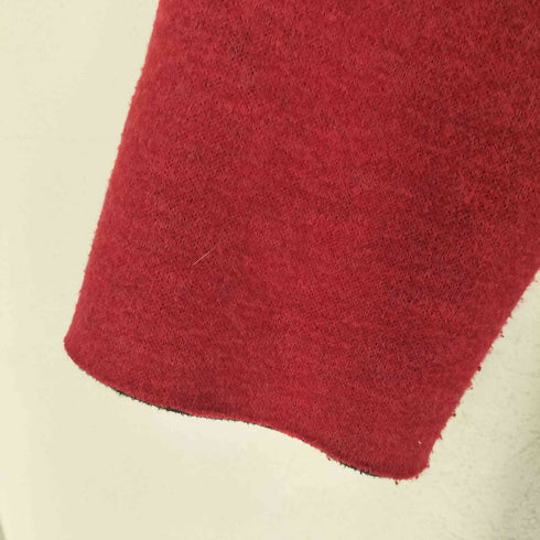 LA MONET BIG ZIP ボンディングニットコート レディース