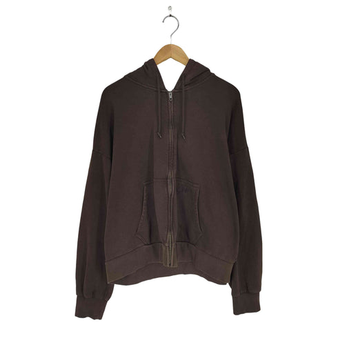 ギャップ Gap ヴィンテージソフト オーバーサイズ クロップド ジップアップパーカー メンズ import:L