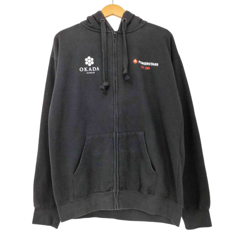 企業ロゴ ジップアップ パーカー メンズ import:L