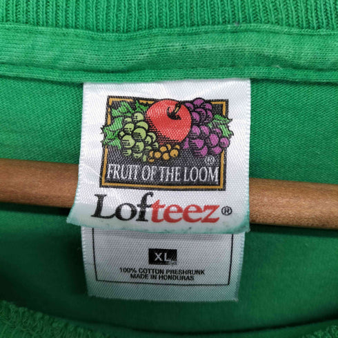 フルーツオブザルーム FRUIT OF THE LOOM 00s Lofteez フロントプリントクルーネックバンドTシャツ メンズ XL