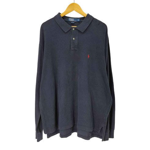 ポロバイラルフローレン Polo by RALPH LAUREN 90S ポニー刺繍 L/S ポロシャツ メンズ import:XXL