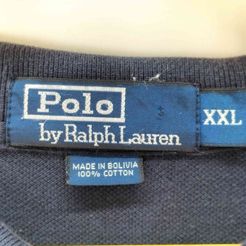 ポロバイラルフローレン Polo by RALPH LAUREN 90S ポニー刺繍 L/S ポロシャツ メンズ import:XXL