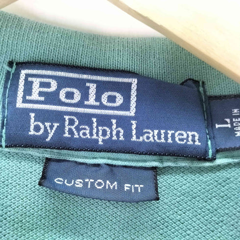 ポロバイラルフローレン Polo by RALPH LAUREN 90S CUSTOM FIT ビックポニー ナンバリング ポロシャツ メンズ import:L