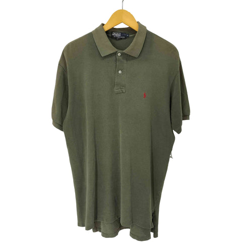 ポロバイラルフローレン Polo by RALPH LAUREN 90S USA製 ポニー刺繍 S/S ポロシャツ メンズ import:L
