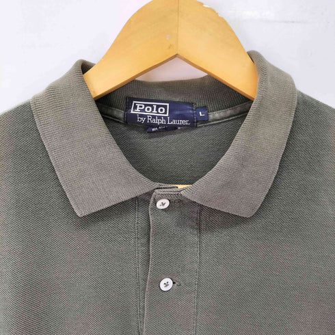 ポロバイラルフローレン Polo by RALPH LAUREN 90S USA製 ポニー刺繍 S/S ポロシャツ メンズ import:L