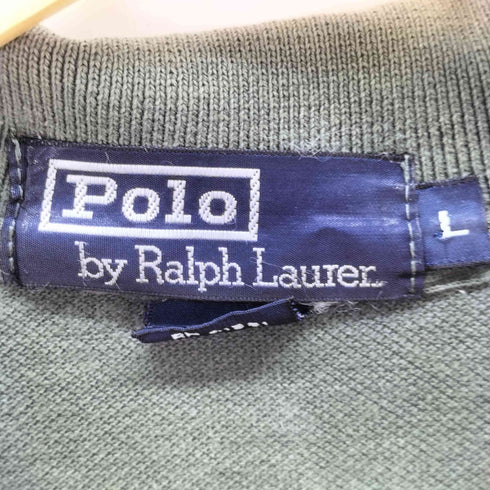 ポロバイラルフローレン Polo by RALPH LAUREN 90S USA製 ポニー刺繍 S/S ポロシャツ メンズ import:L