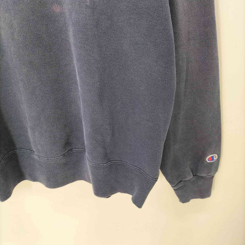 チャンピオン Champion 90S USA製 刺繍タグ 前V クルーネック スウェット トレーナー フェード メンズ import:L