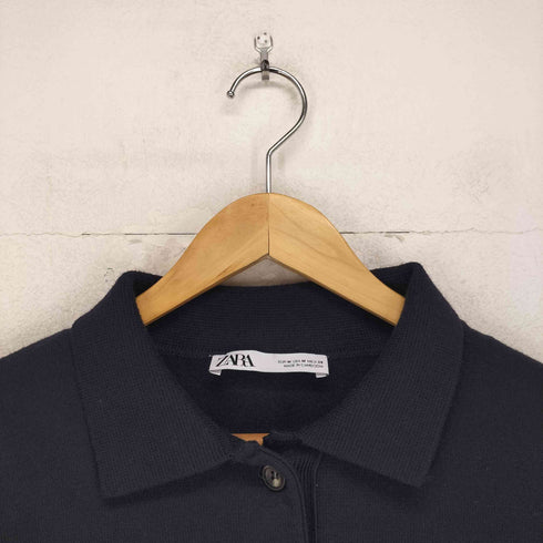 ザラ ZARA ニットポロシャツ メンズ M