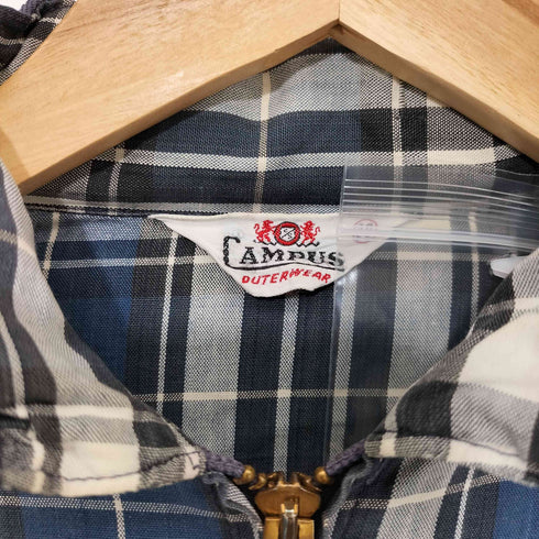 キャンパス CAMPUS 50-60s マドラスチェック TALON CONMATICジップ ブルゾン メンズ