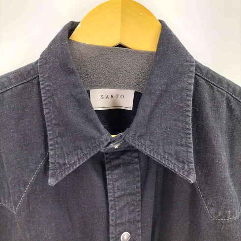 SARTO 25AW WESTERN SHIRTS/WASHED BLACK メンズ JPN:M