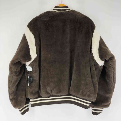 ビームス BEAMS ワイドフィット フェイクファー バーシティ ジャケット メンズ