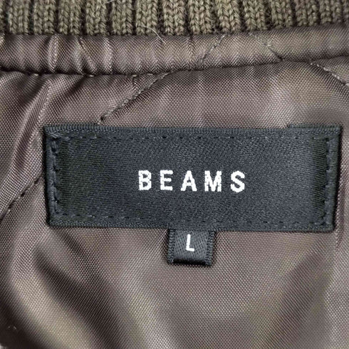 ビームス BEAMS ワイドフィット フェイクファー バーシティ ジャケット メンズ