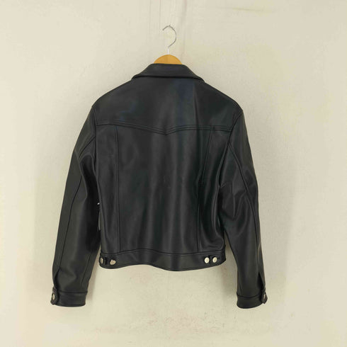 DESIGN BY YOUNG MIN フェイクレザー トラッカージャケット メンズ M
