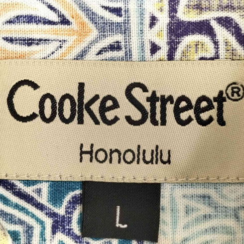 クックストリート Cooke Street HONOLULU 総柄 半袖 アロハシャツ メンズ import:L