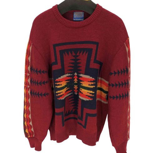 ペンドルトン PENDLETON 70s USA製 ネイティブ柄 ウールニット メンズ L
