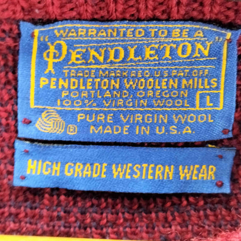 ペンドルトン PENDLETON 70s USA製 ネイティブ柄 ウールニット メンズ L