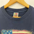 フルーツオブザルーム FRUIT OF THE LOOM HEAVY COTTON 星条旗 クラック プリント S/S クルーネック Tシャツ メンズ import:S