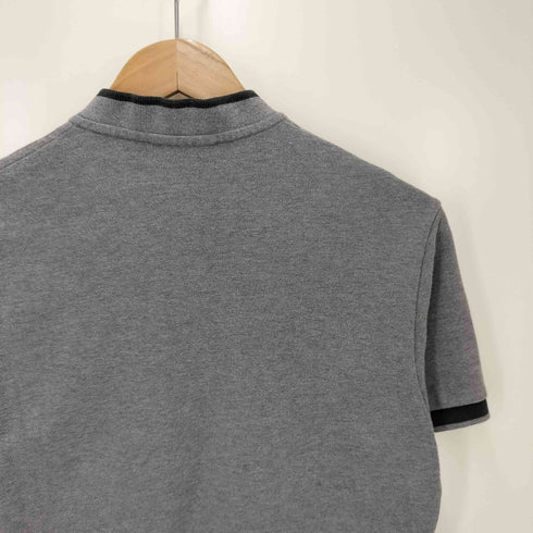 ラコステ LACOSTE ワンポイント ワニ 鹿の子 ヘンリーネック半袖シャツ メンズ JPN:3