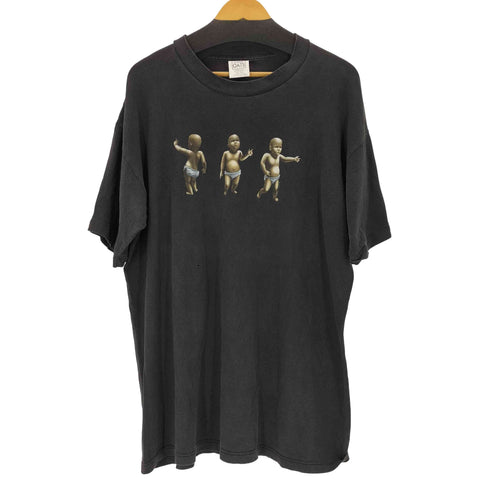 WILD OATS 90s USA製 ダンシング ベイビー プリントS/Sカットソー メンズ XL