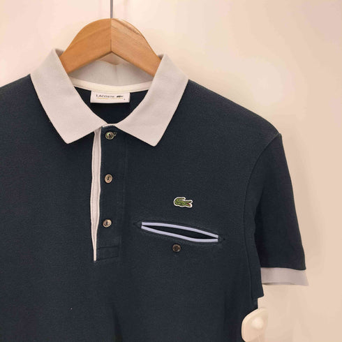 ラコステ LACOSTE ワンポイント ワニ 鹿の子ポロシャツ メンズ JPN:4