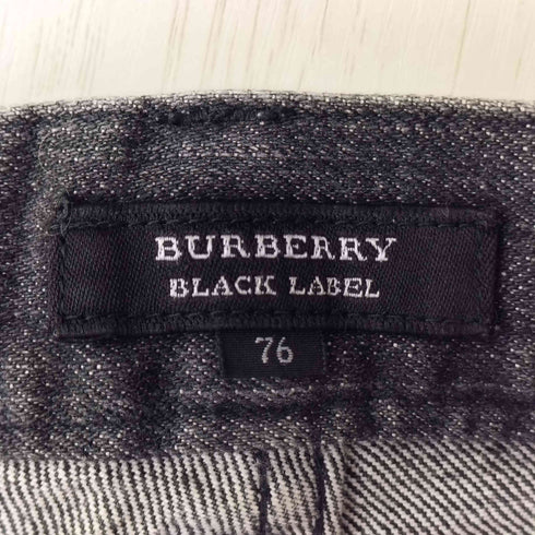 バーバリーブラックレーベル BURBERRY BLACK LABEL ボタンフライ ストレートデニムパンツ メンズ JPN:76-84