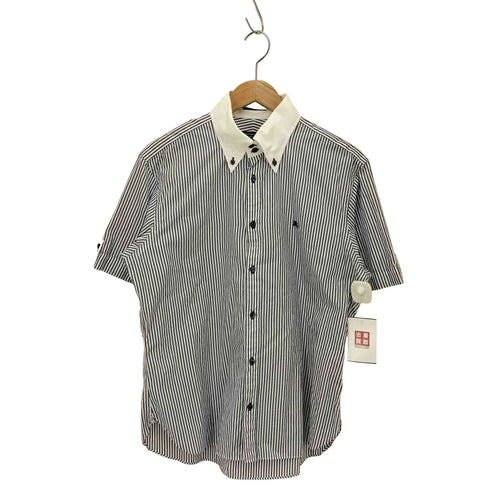 バーバリーブラックレーベル BURBERRY BLACK LABEL ストライプ 半袖 シャツ メンズ JPN:3