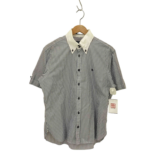 バーバリーブラックレーベル BURBERRY BLACK LABEL ストライプ 半袖 シャツ メンズ JPN:3