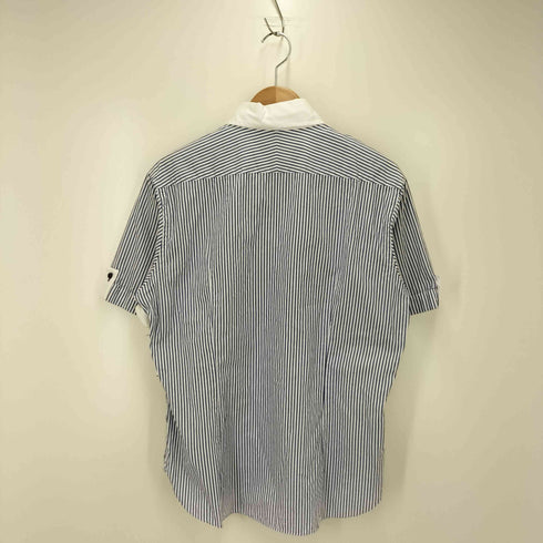 バーバリーブラックレーベル BURBERRY BLACK LABEL ストライプ 半袖 シャツ メンズ JPN:3