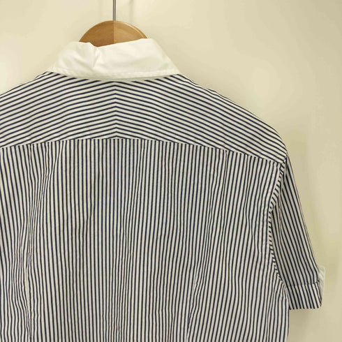 バーバリーブラックレーベル BURBERRY BLACK LABEL ストライプ 半袖 シャツ メンズ JPN:3