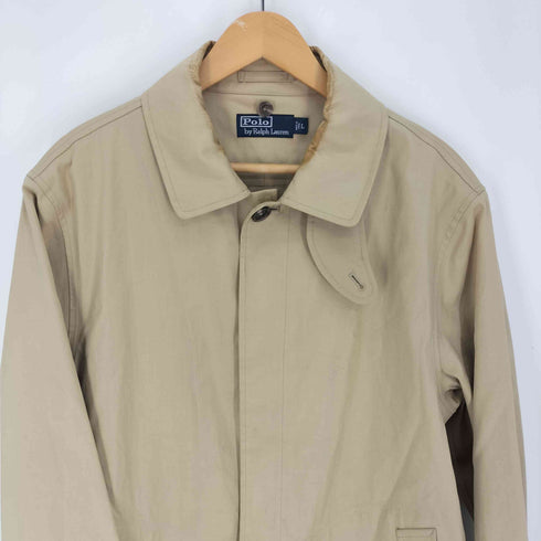 ポロバイラルフローレン Polo by RALPH LAUREN チンスト付き 比翼 ステンカラーコート バルカマーン コート メンズ import:L