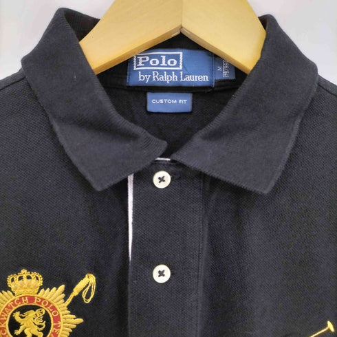 ポロバイラルフローレン Polo by RALPH LAUREN CUSTOM FIT エンブレム ビッグポニー 刺繍 ナンバリング 3 ポロシャツ メンズ import:M