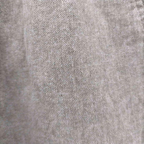 クレイボーン Claiborne 90S OLD 綿麻生地 コットン リネン 55% 2タック ワイド ドレス スラックス パンツ 裾ダブル メンズ 36