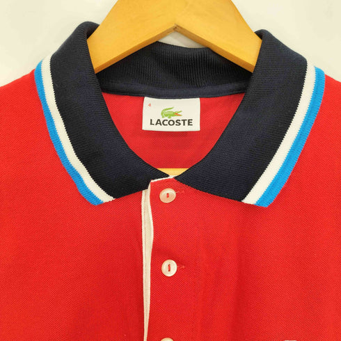 ラコステ LACOSTE ワンポイントロゴ 襟 袖 リブ切替 鹿の子 ポロシャツ メンズ 4