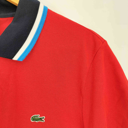ラコステ LACOSTE ワンポイントロゴ 襟 袖 リブ切替 鹿の子 ポロシャツ メンズ 4