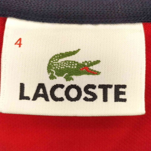 ラコステ LACOSTE ワンポイントロゴ 襟 袖 リブ切替 鹿の子 ポロシャツ メンズ 4