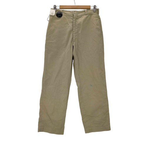 ユーエスアーミー U.S. ARMY 60-70S TROUSERS MEN'S COTTON U.T 米軍 アーミー ストレート チノ トラウザー パンツ SERVAL ジップ メンズ 32×29