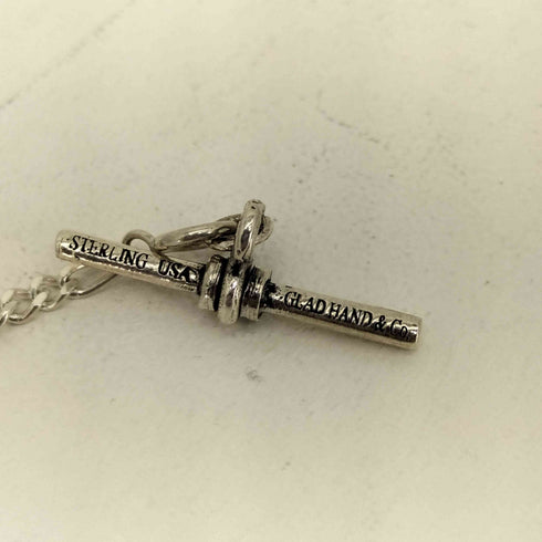 グラッドハンド GLADHAND GHロゴトップチェーン 50cm JEWELRY USA Chain ロゴチャーム付き シルバーネックレス メンズ