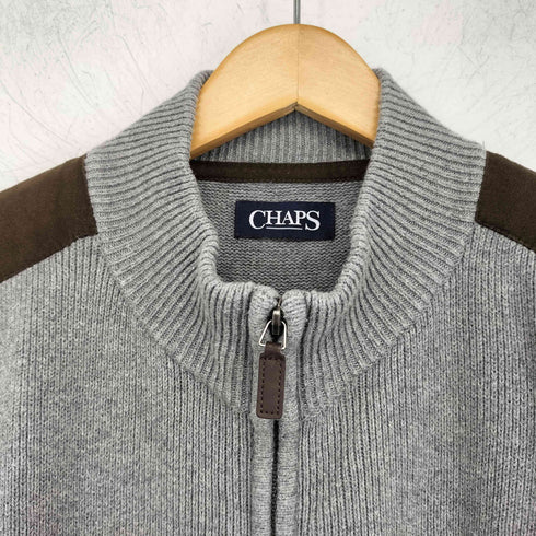 チャップス CHAPS フェイクスウェード コットン ニット ドライバーズ ニット ベスト メンズ import:XL