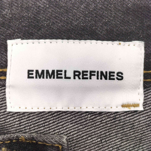 エメルリファインズ EMMEL REFINES EM センタープレス ストレート デニム パンツ レディース JPN:M
