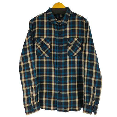 ハフ HUF 隠しポケット チェック柄 シャツ メンズ