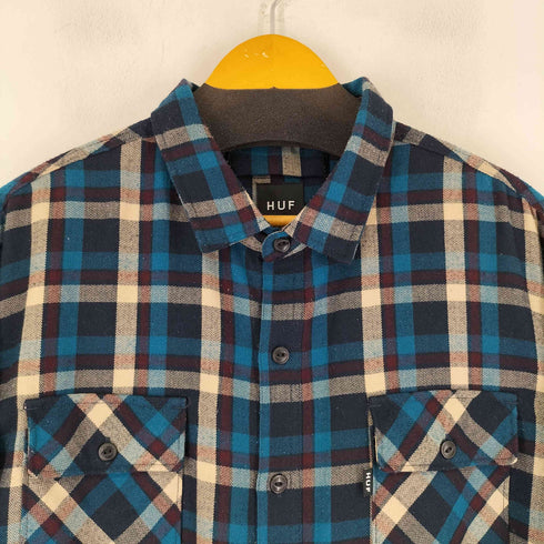 ハフ HUF 隠しポケット チェック柄 シャツ メンズ