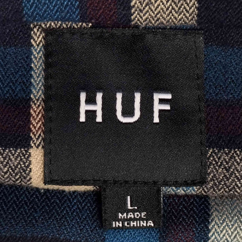 ハフ HUF 隠しポケット チェック柄 シャツ メンズ