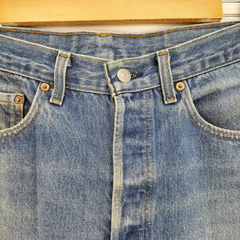 リーバイス Levis 90s USA製 ボタン裏520刻印 エルパソ工場 501 ストレートデニム メンズ W32 L28
