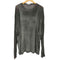 アモーメント amomento 24ss CUT OUT LONG T-SHIRT シアー レイヤード クルーネック ロングスリーブ tシャツ メンズ import:L