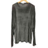 アモーメント amomento 24ss CUT OUT LONG T-SHIRT シアー レイヤード クルーネック ロングスリーブ tシャツ メンズ import:L