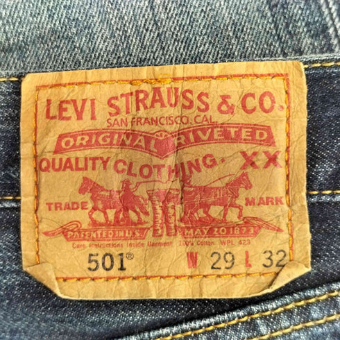 リーバイス Levis ボタン裏359 501 STRAIGHT LEG BUTTON-FLY デニムパンツ メンズ 29/32