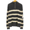 ザラ ZARA ボーダー ハーフジップ コットン ニット メンズ import:L
